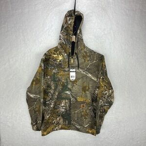 Carhartt Full Zip Hoodie Mens Large K289 977 Camo NWT NOS